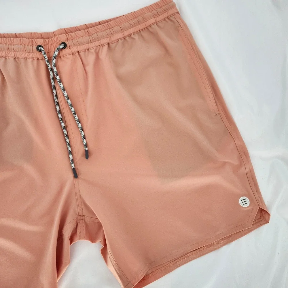 Free Fly Mens Andros Trunk XXL Orange Dusk Swim Shorts UPF 50 Performance NWT